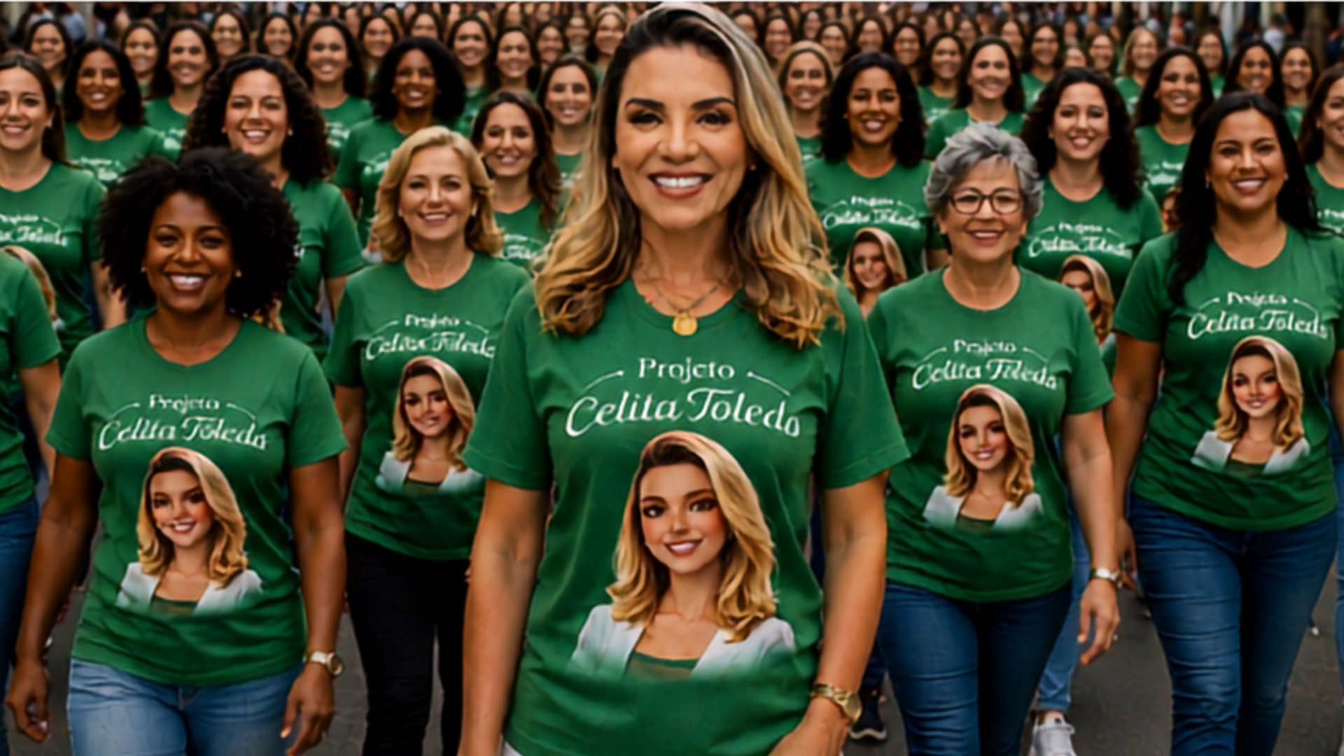 Celita Toledo com apoiadoras do Projeto Celita Toledo
